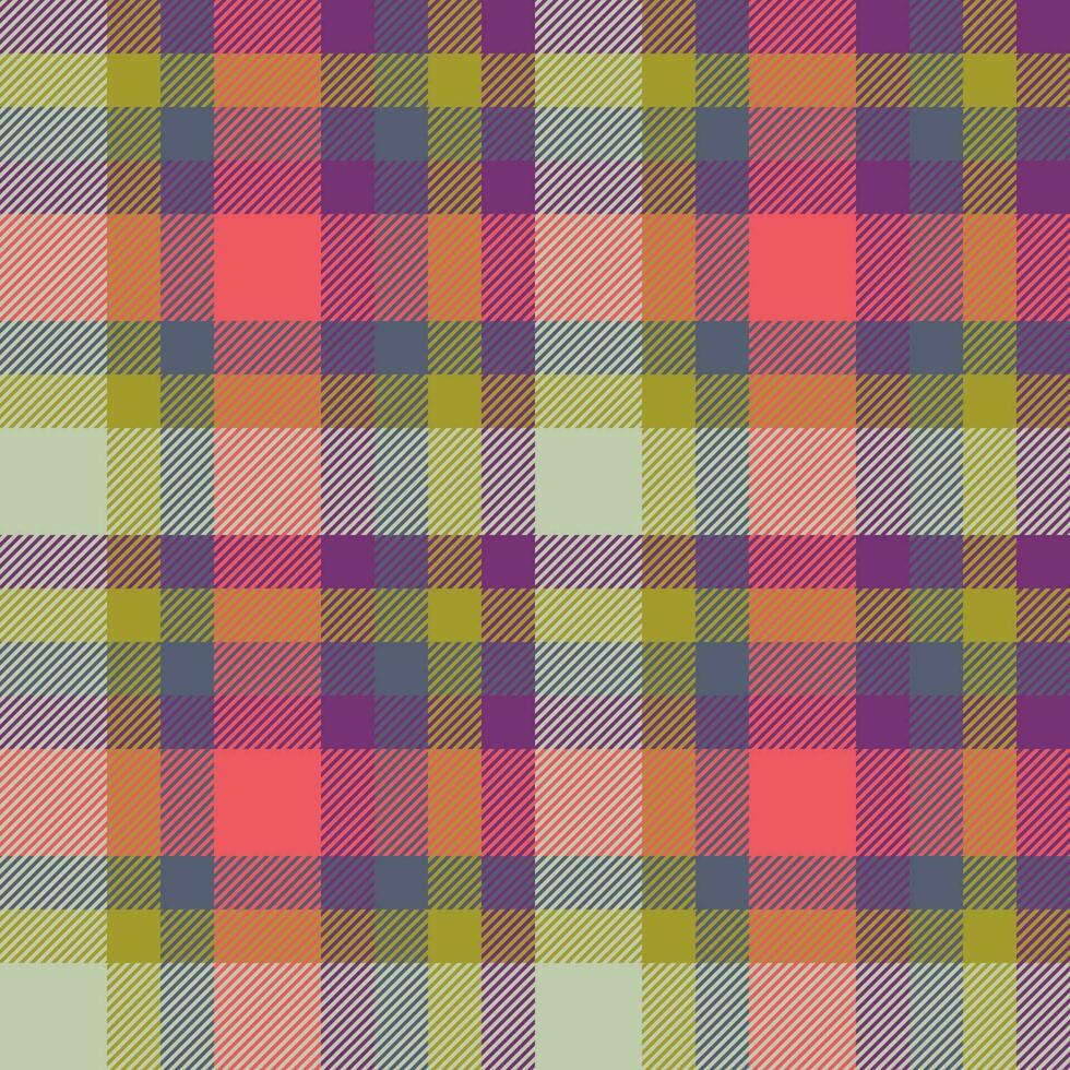 modèle plaid textile. tartan vérifier vecteur. Contexte en tissu sans couture texture. vecteur