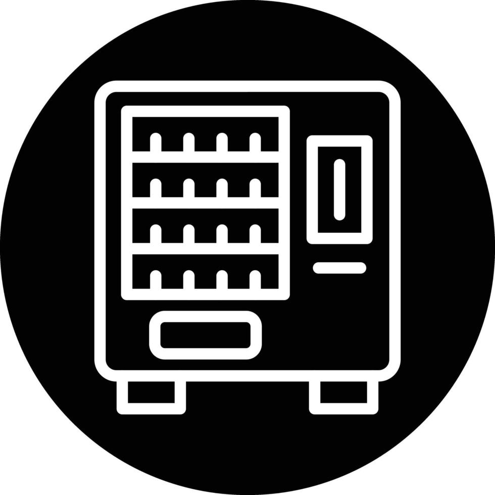 conception d'icône de vecteur de distributeur automatique