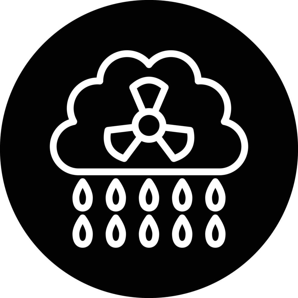 conception d'icône de vecteur de pluie acide