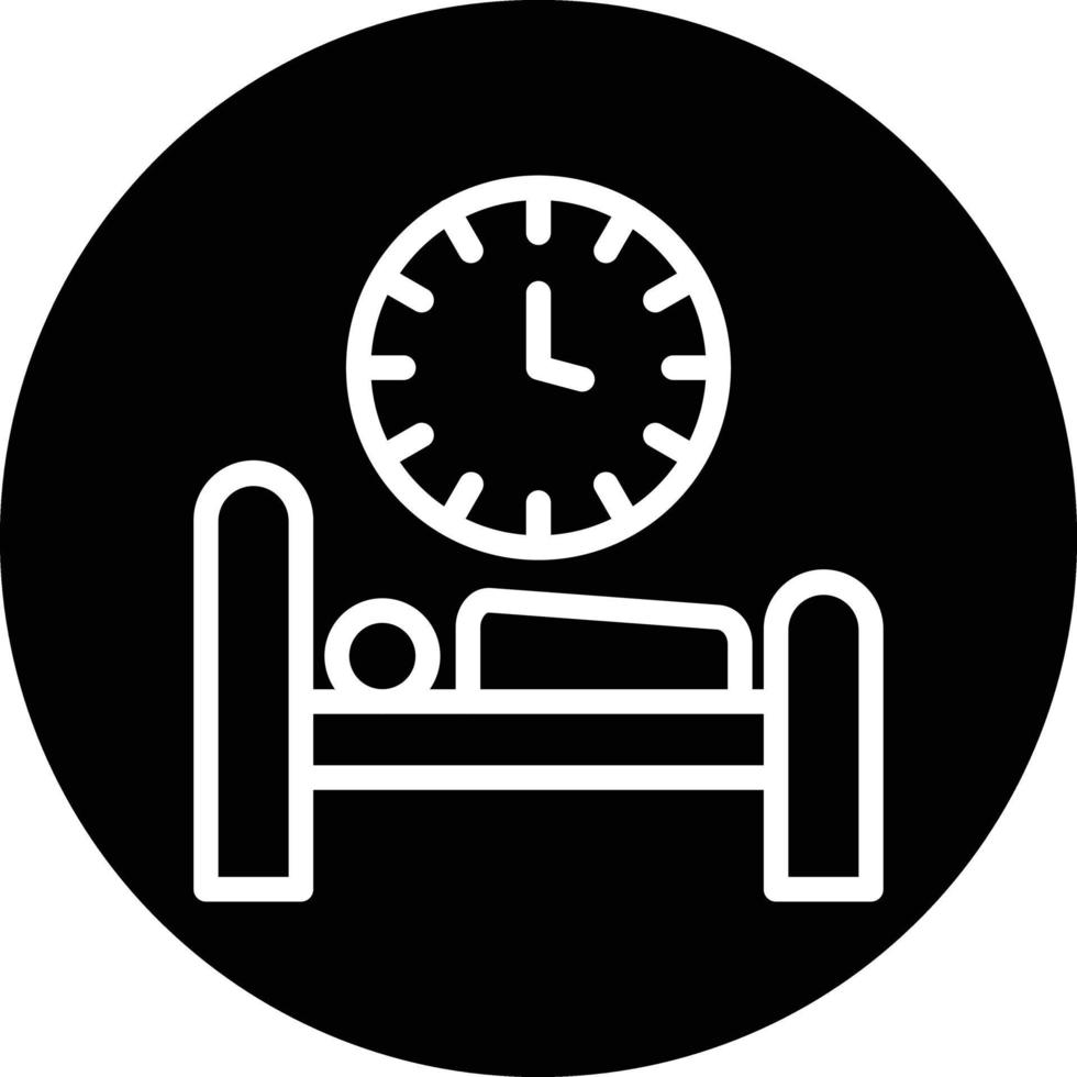 conception d'icône de vecteur de temps de coucher
