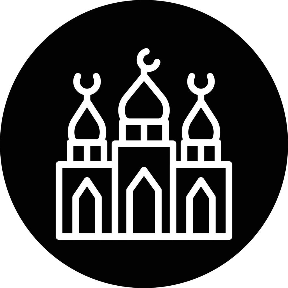conception d'icône de vecteur de mosquée