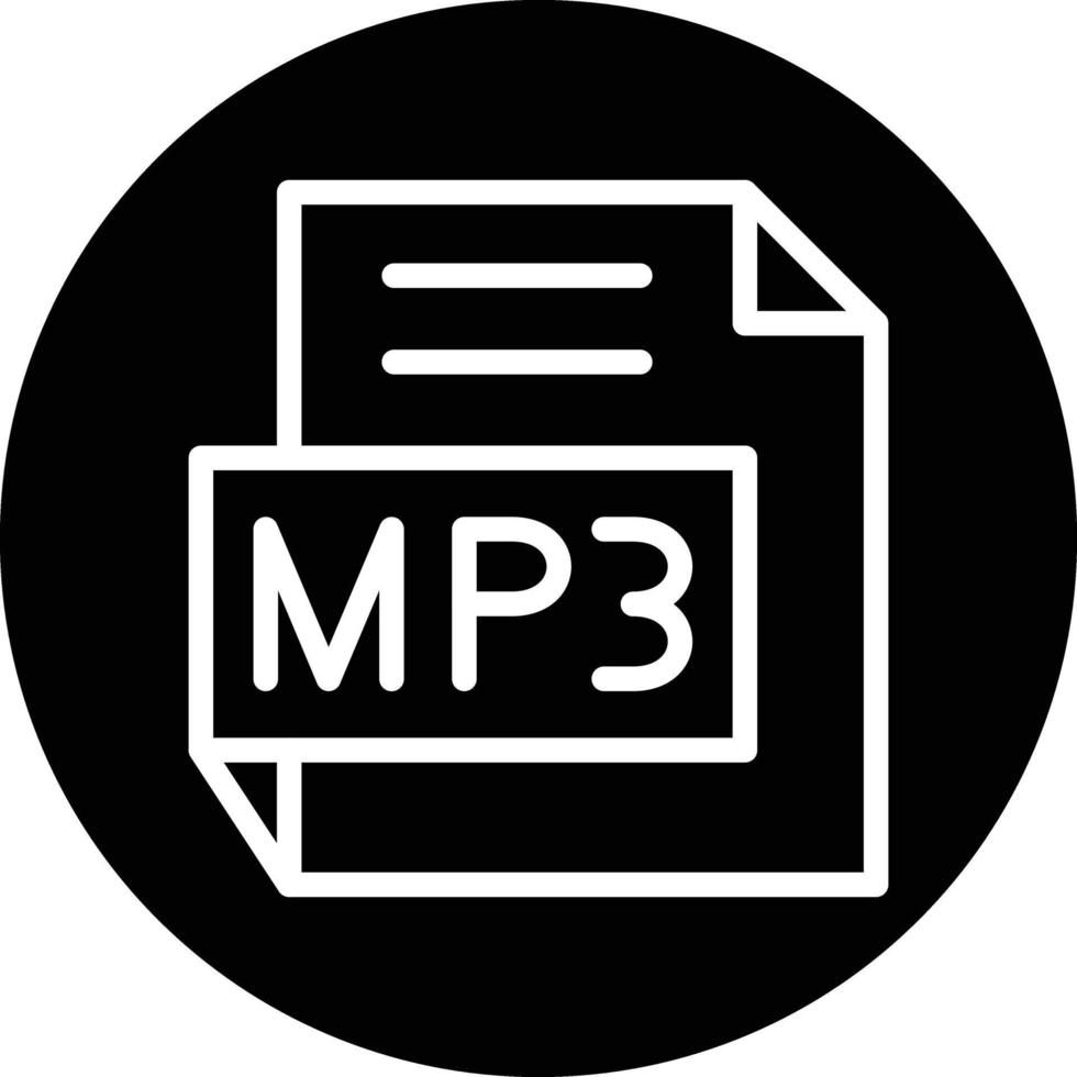 conception d'icône de vecteur mp3