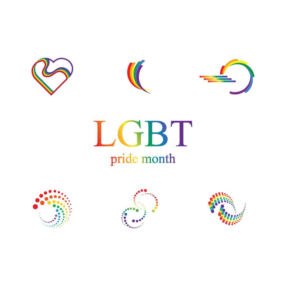 lgbt logo et symbole vecteur