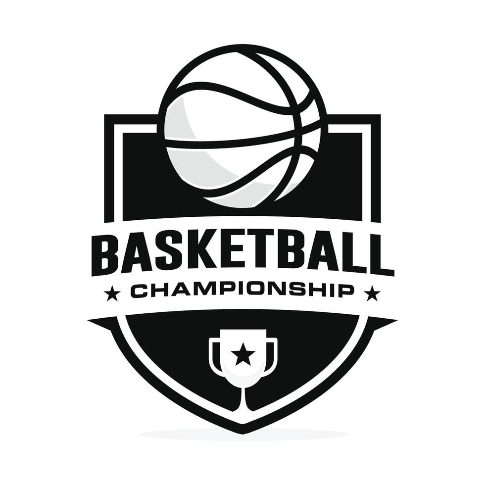 basketball logo conception vecteur illustration