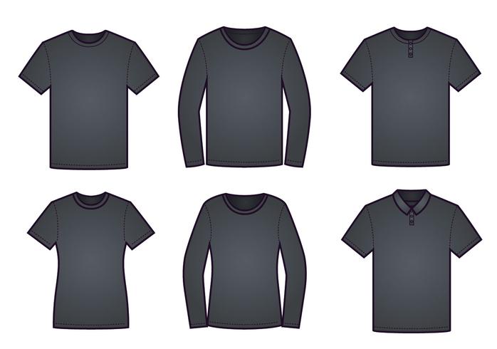 Modèle de T-shirt Modèle Vector Pack
