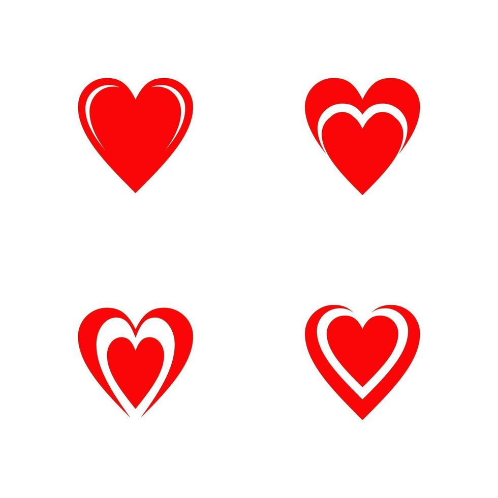 modèle de conception de logo icône amour vecteur