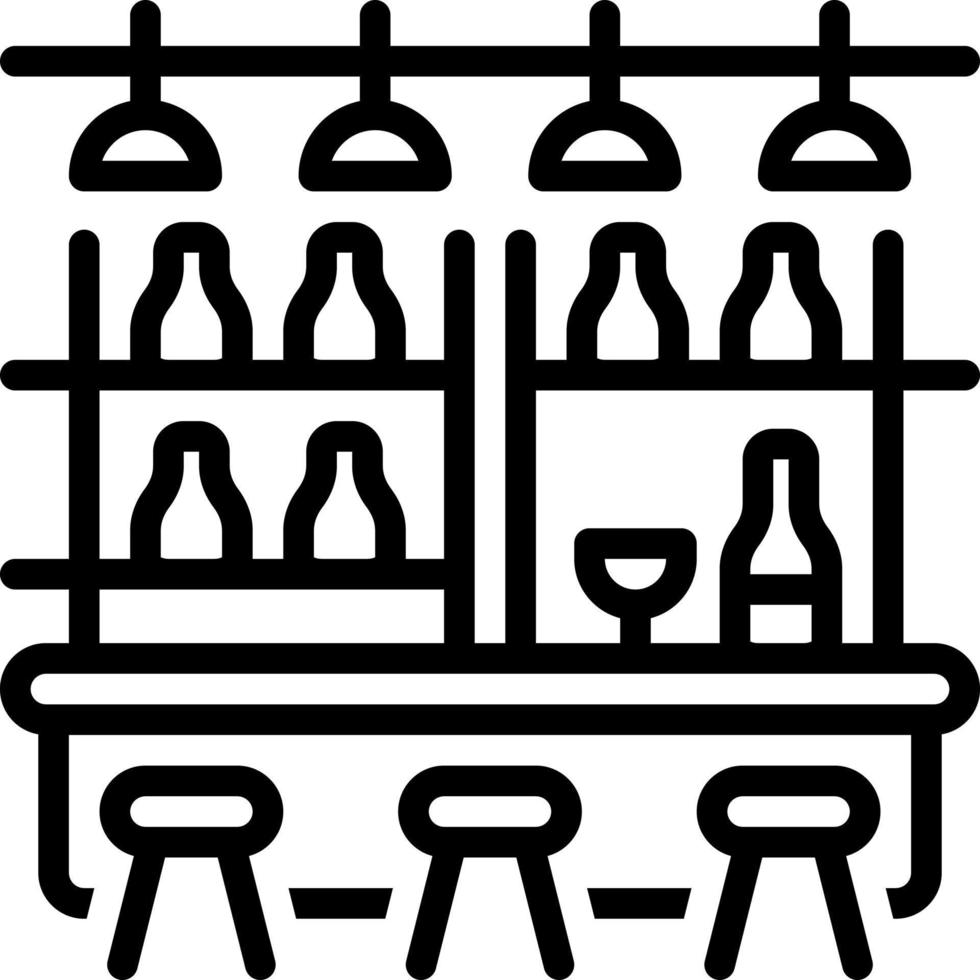 ligne icône pour pub vecteur