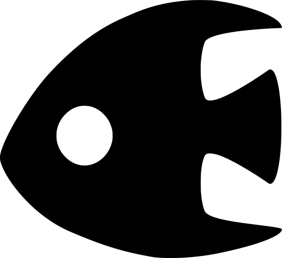 vecteur silhouette de poisson sur blanc Contexte