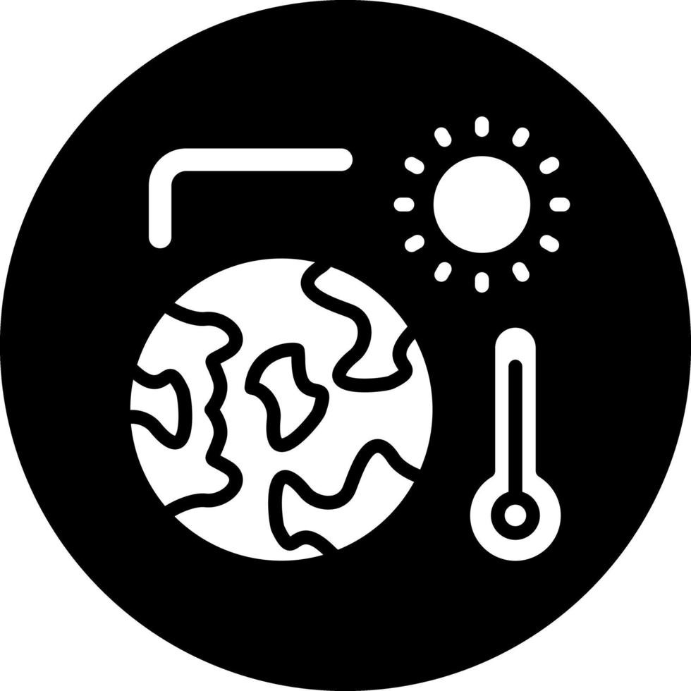 conception d'icône de vecteur de réchauffement climatique