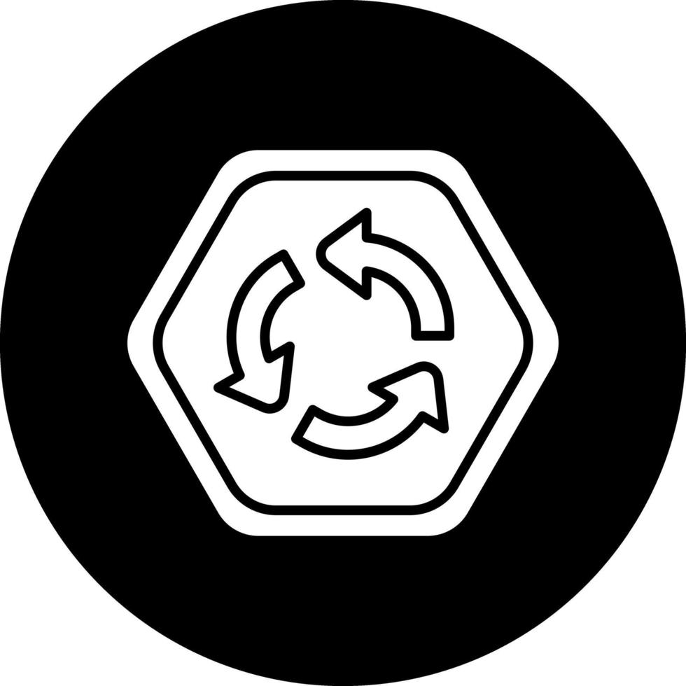 conception d'icône de vecteur de rond-point