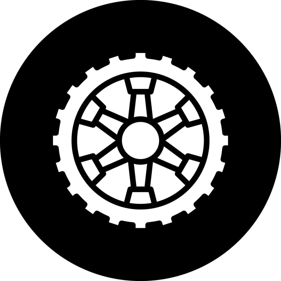 conception d'icône de vecteur de roue