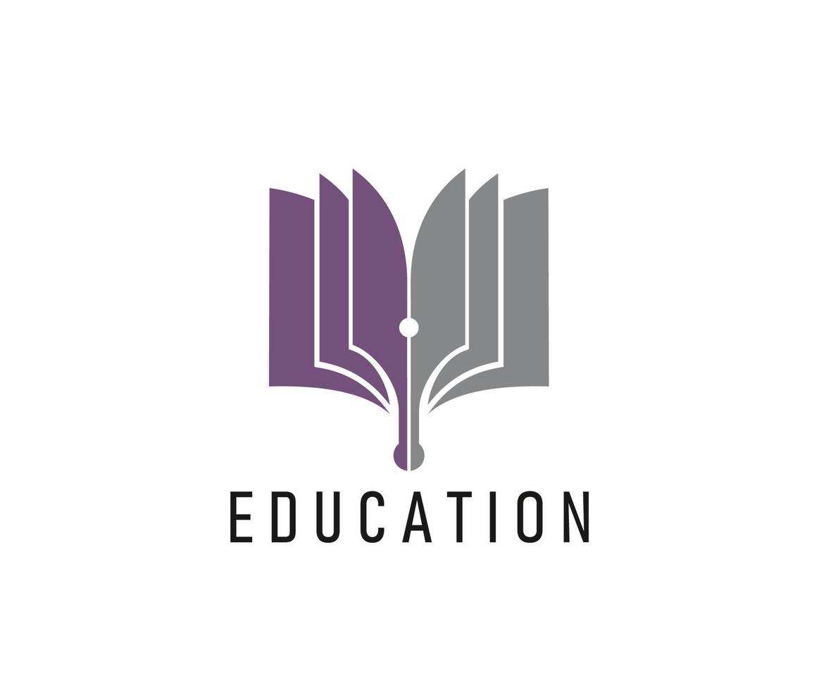 éducation livre icône pour bibliothèque, magasin, dictionnaire vecteur