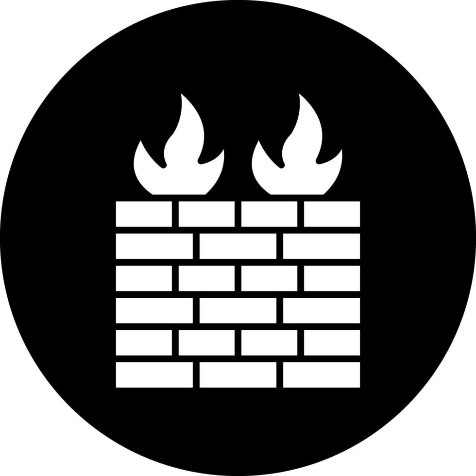 conception d'icône de vecteur de pare-feu