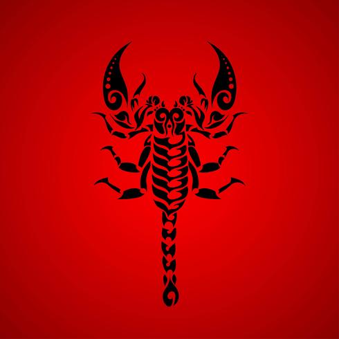 Vecteur de tatouage Scorpion