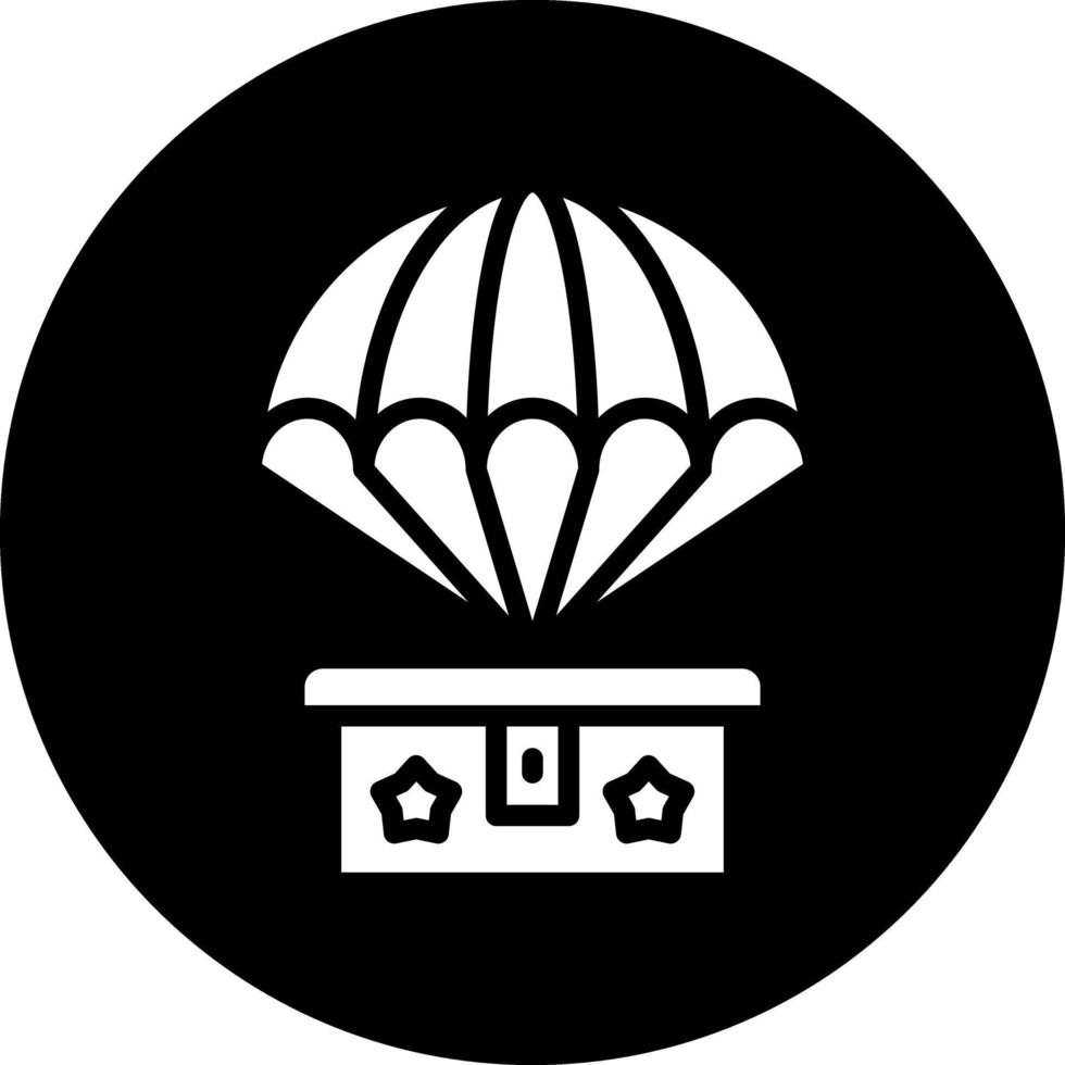 armée parachute vecteur icône conception