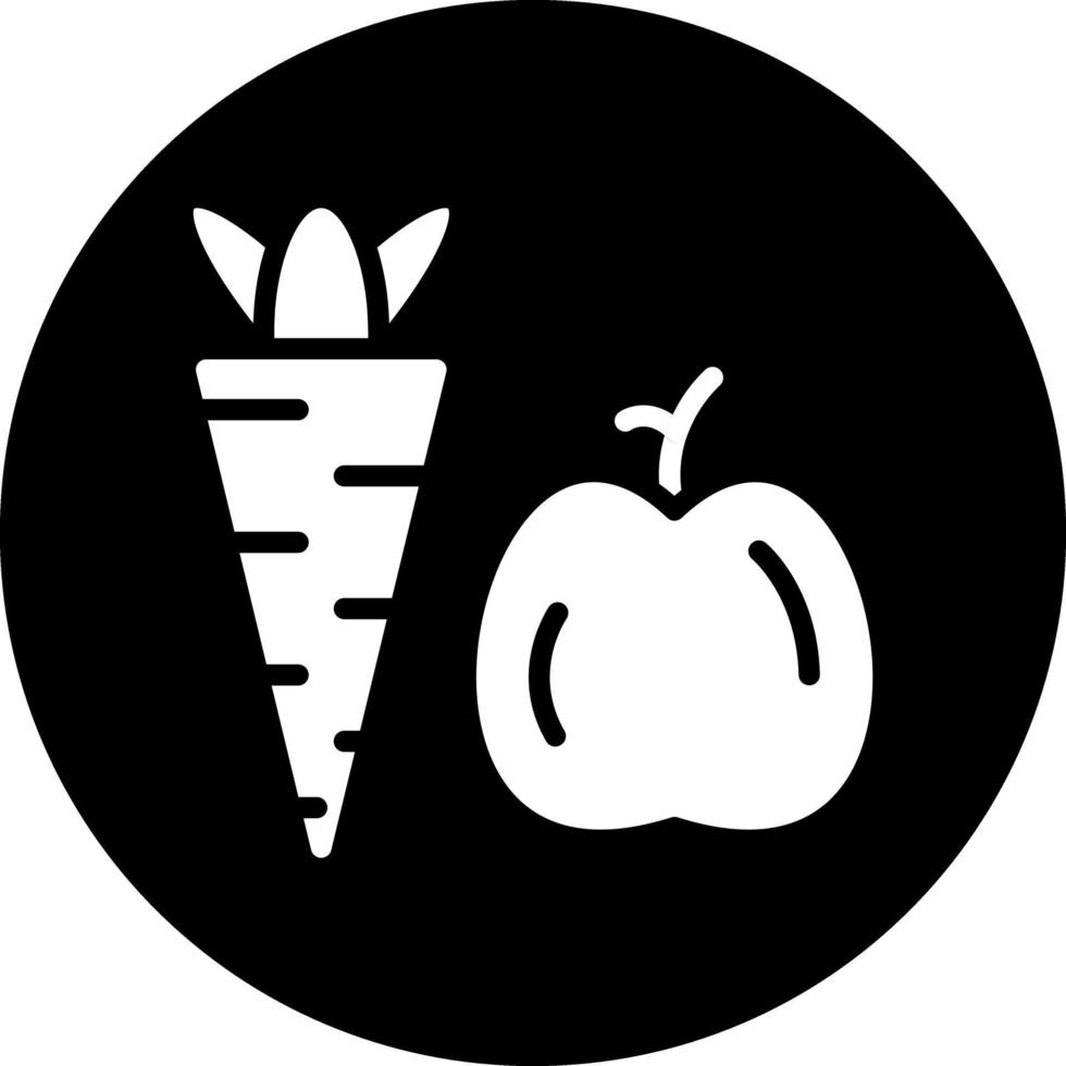conception d'icône de vecteur d'aliments sains