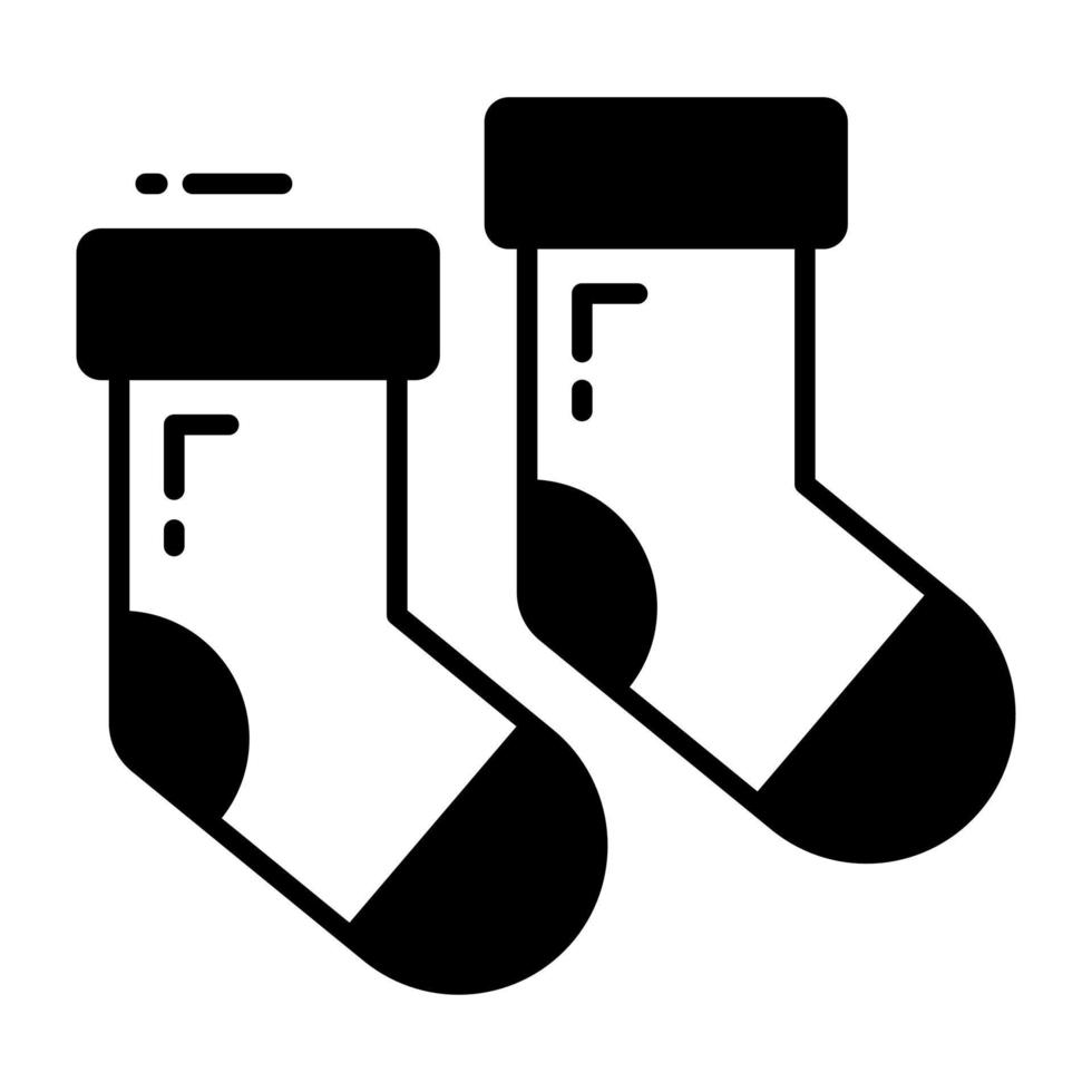 moderne icône conception de chaussettes, modifiable vecteur conception