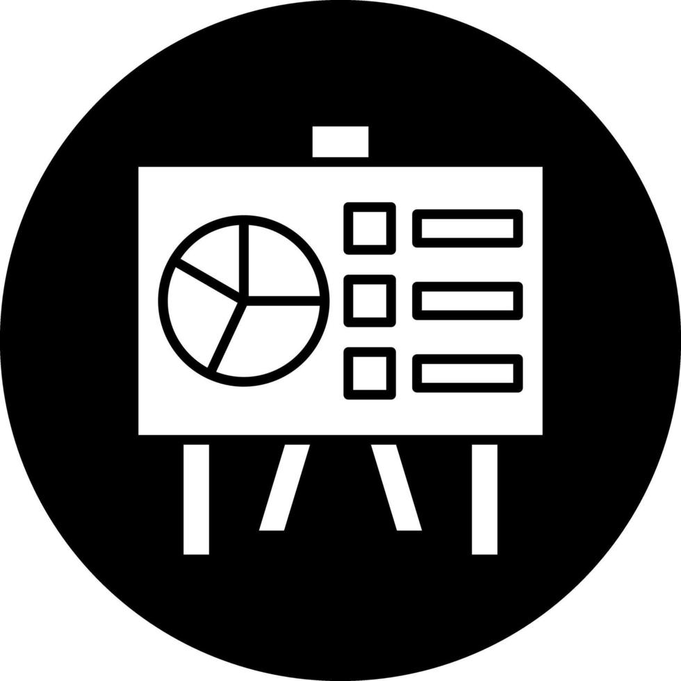 conception d'icône de vecteur de présentation