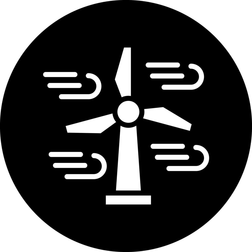 vent énergie vecteur icône conception