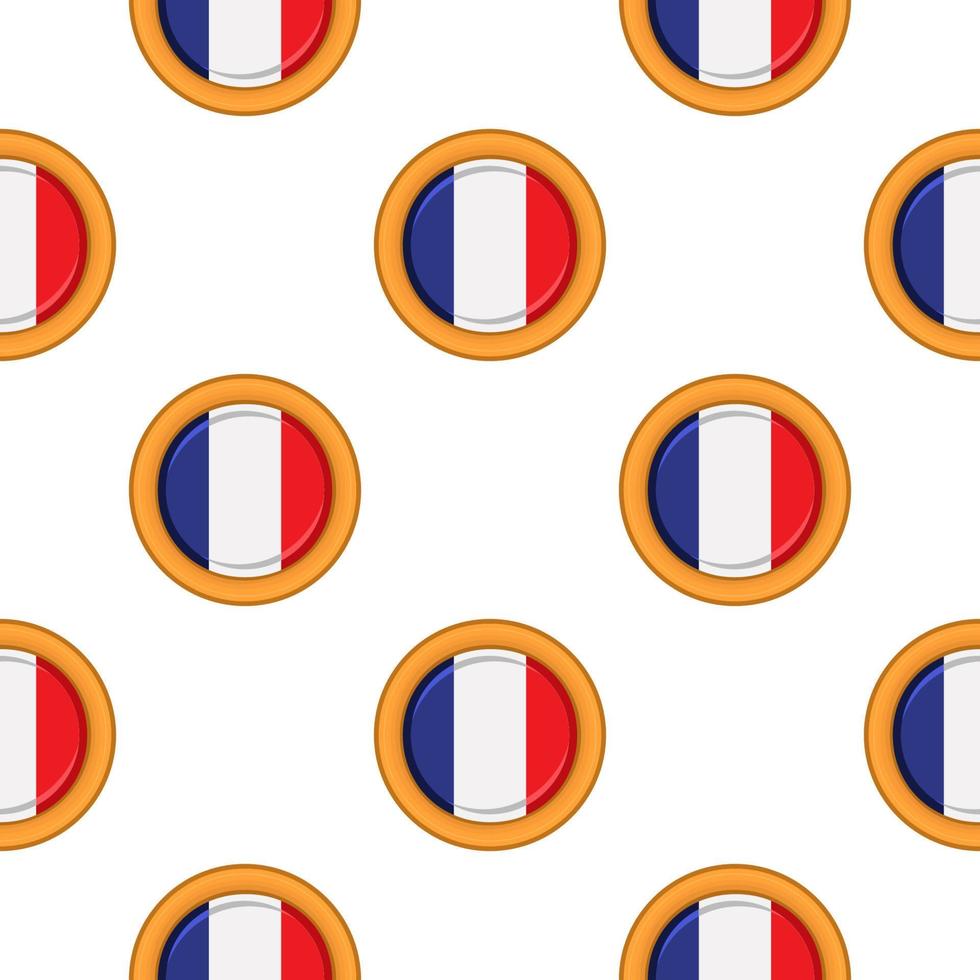 modèle biscuit avec drapeau pays France dans savoureux biscuit vecteur