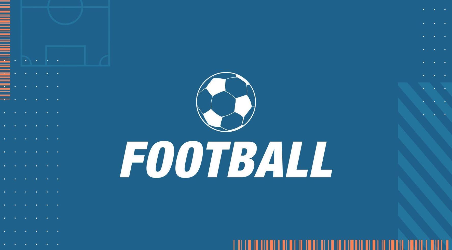 bannière web pour le sujet du football inspiré des matchs de football. texture inspirée des titres de vidéos de sport. motifs, objets et textures dans un style artistique vecteur