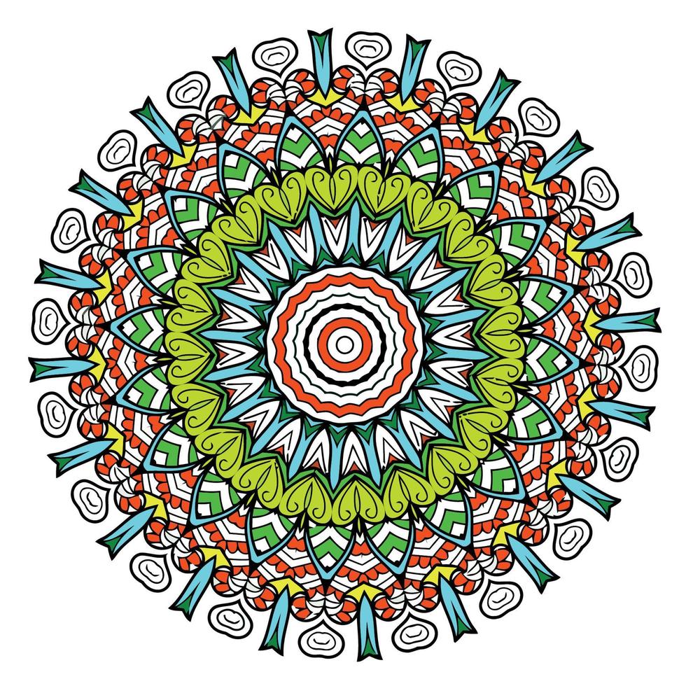 coloré mandalas pour coloration livre. décoratif rond ornements. inhabituel fleur forme. Oriental. anti stress thérapie motifs. tisser conception éléments. vecteur