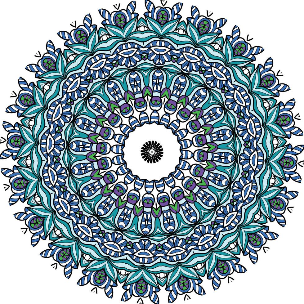 coloré mandalas pour coloration livre. décoratif rond ornements. inhabituel fleur forme. Oriental. anti stress thérapie motifs. tisser conception éléments. vecteur