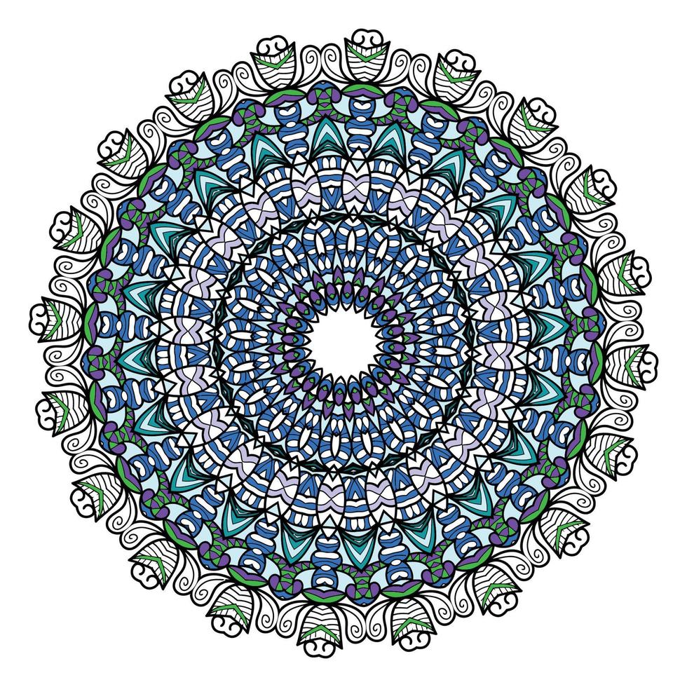 coloré mandalas pour coloration livre. décoratif rond ornements. inhabituel fleur forme. Oriental. anti stress thérapie motifs. tisser conception éléments. vecteur