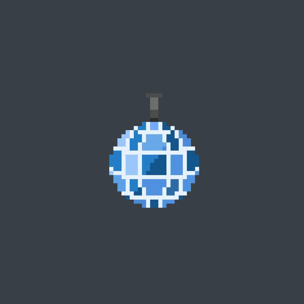 discotique lampe dans pixel art style vecteur