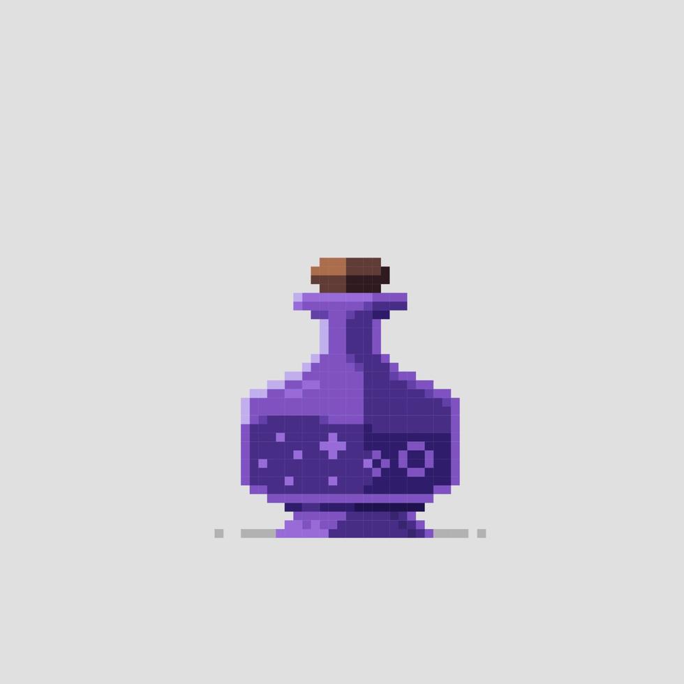 violet potion dans pixel art style vecteur