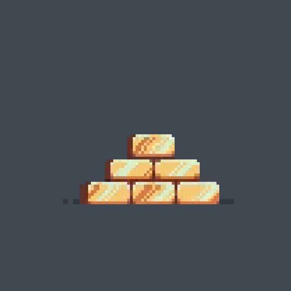 or bar pile dans pixel art style vecteur