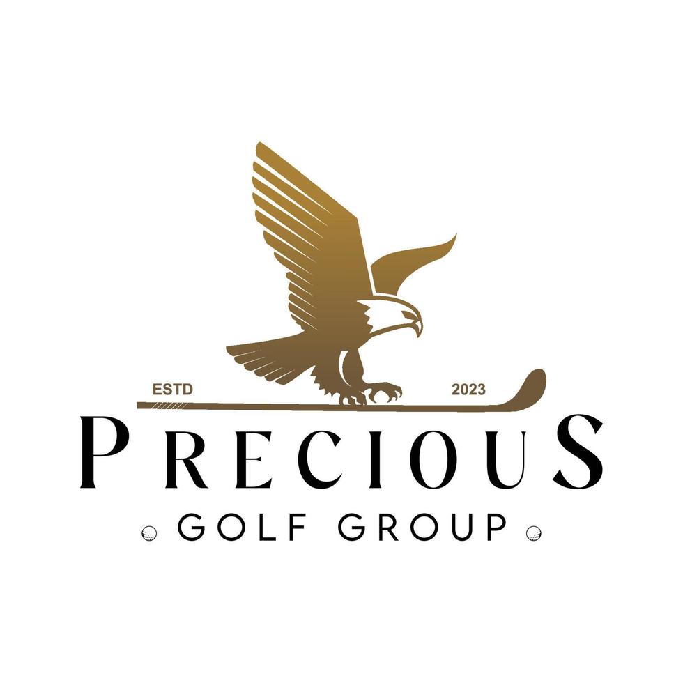 précieux le golf groupe ancien affaires logo vecteur