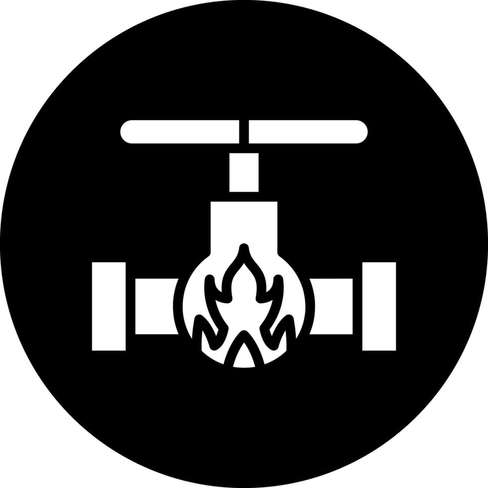 conception d'icône de vecteur de gaz