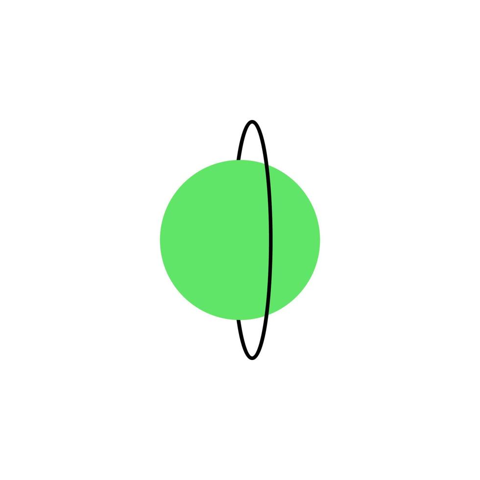 vert planète coloré vecteur icône illustration