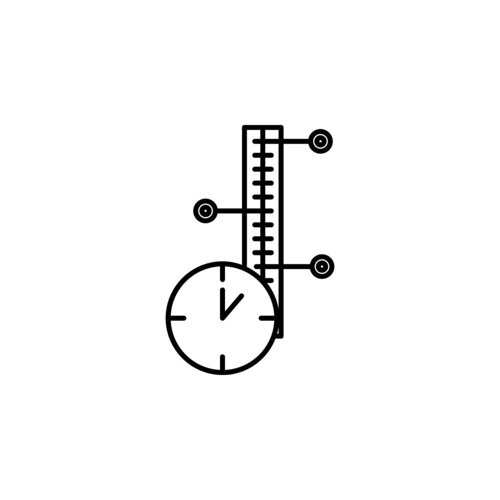 temps gestion, chronologie vecteur icône illustration