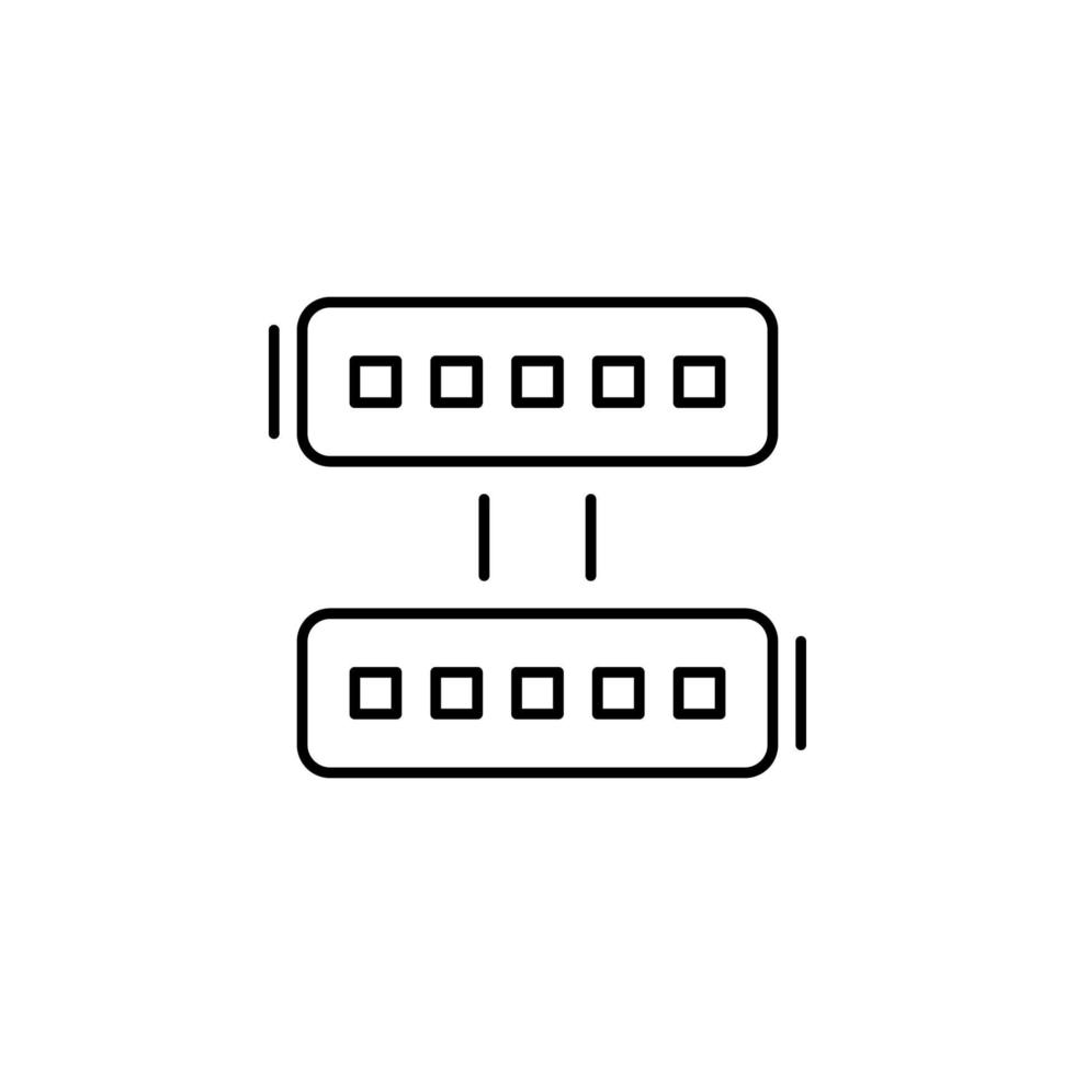 connexion, la mise en réseau vecteur icône illustration