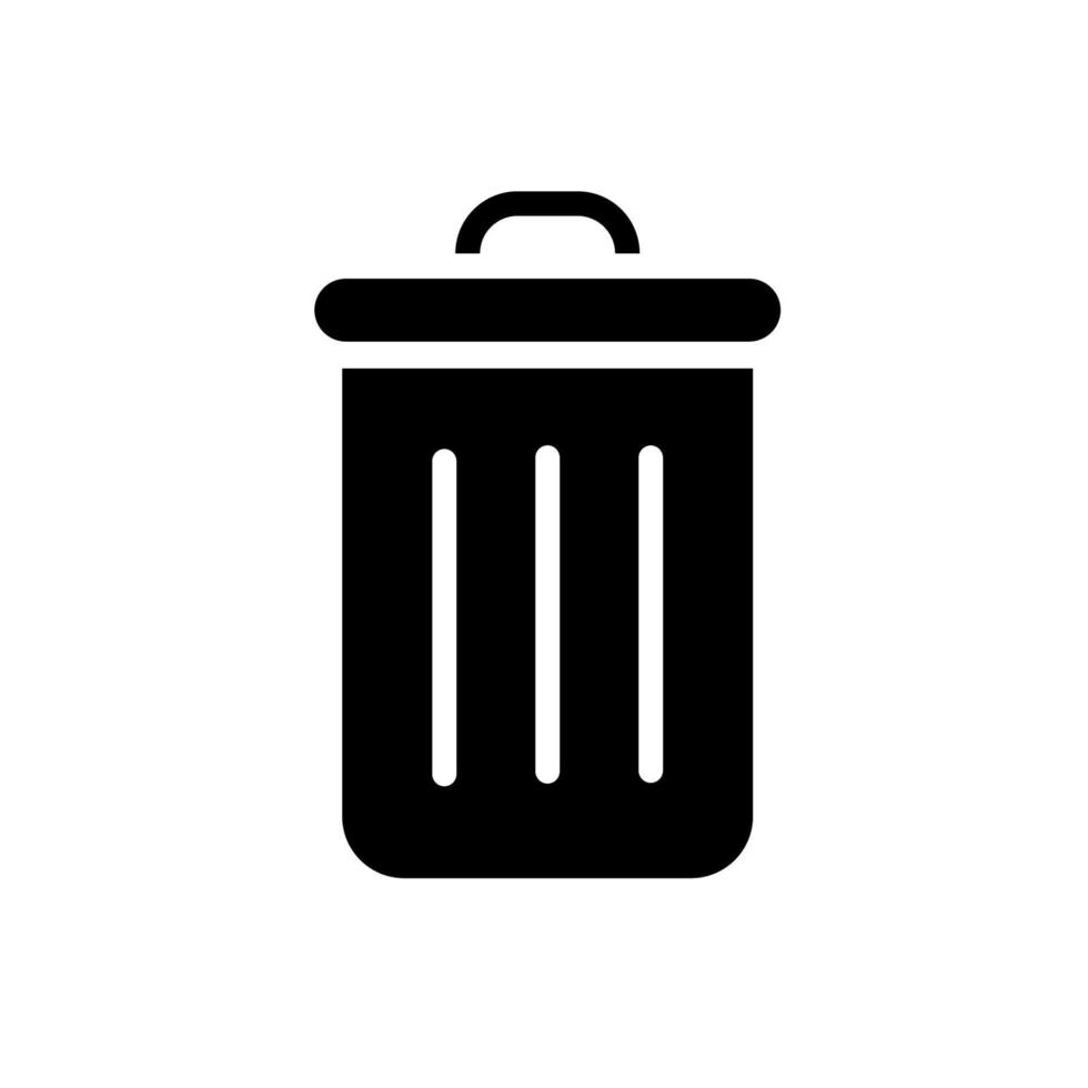 icône de la poubelle vecteur