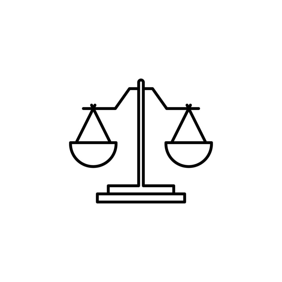 avocat signe vecteur icône illustration