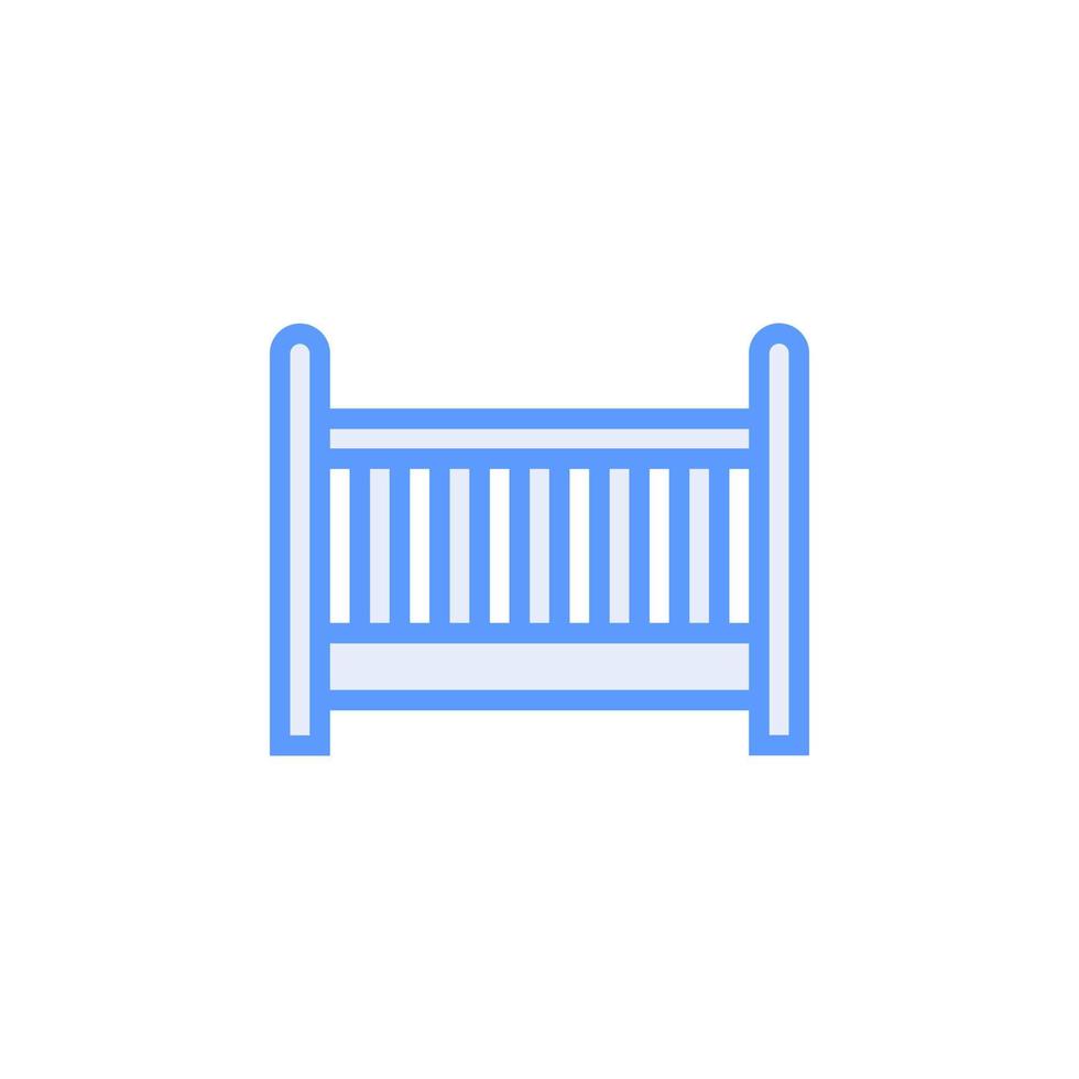 bébé lit vecteur pour icône site Internet, ui essentiel, symbole, présentation