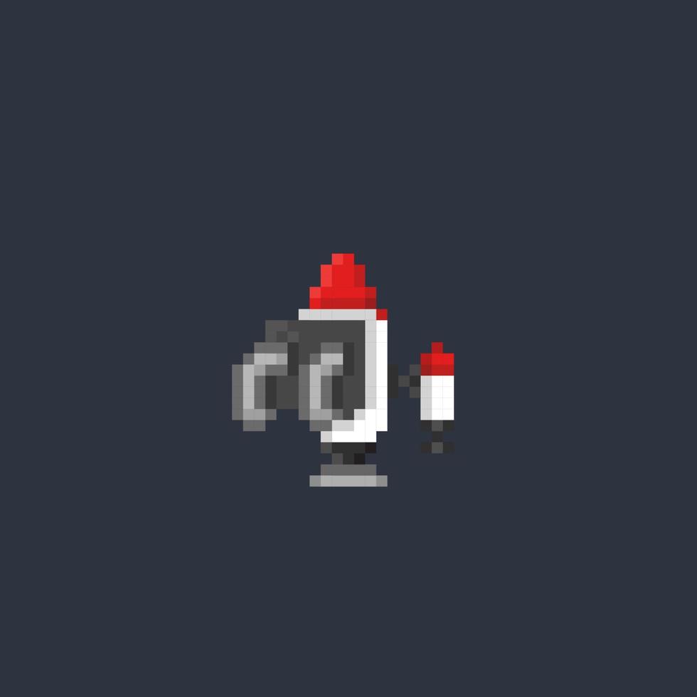 jetpack outil dans pixel art style vecteur