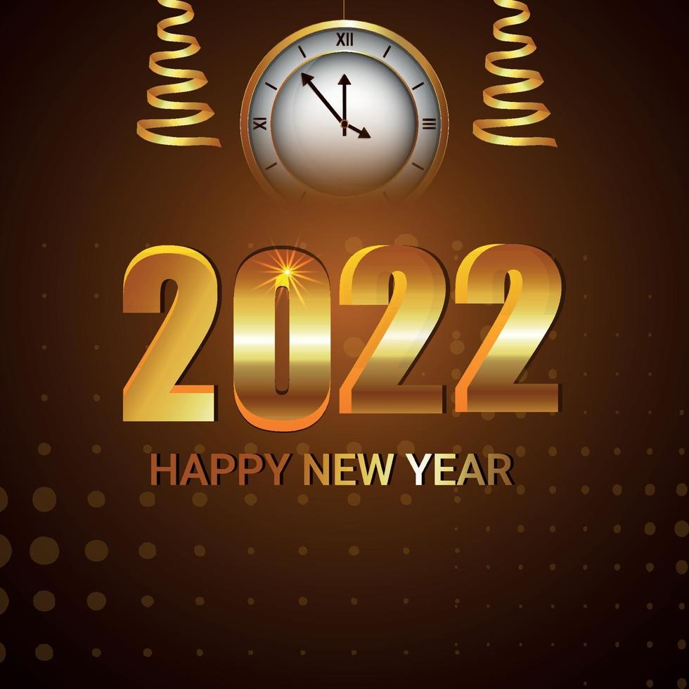 effet de texte de vecteur créatif de carte de célébration bonne année 2022