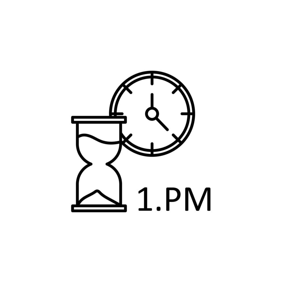 temps gestion, horloge, gestion, ponctuellement, temps vecteur icône illustration