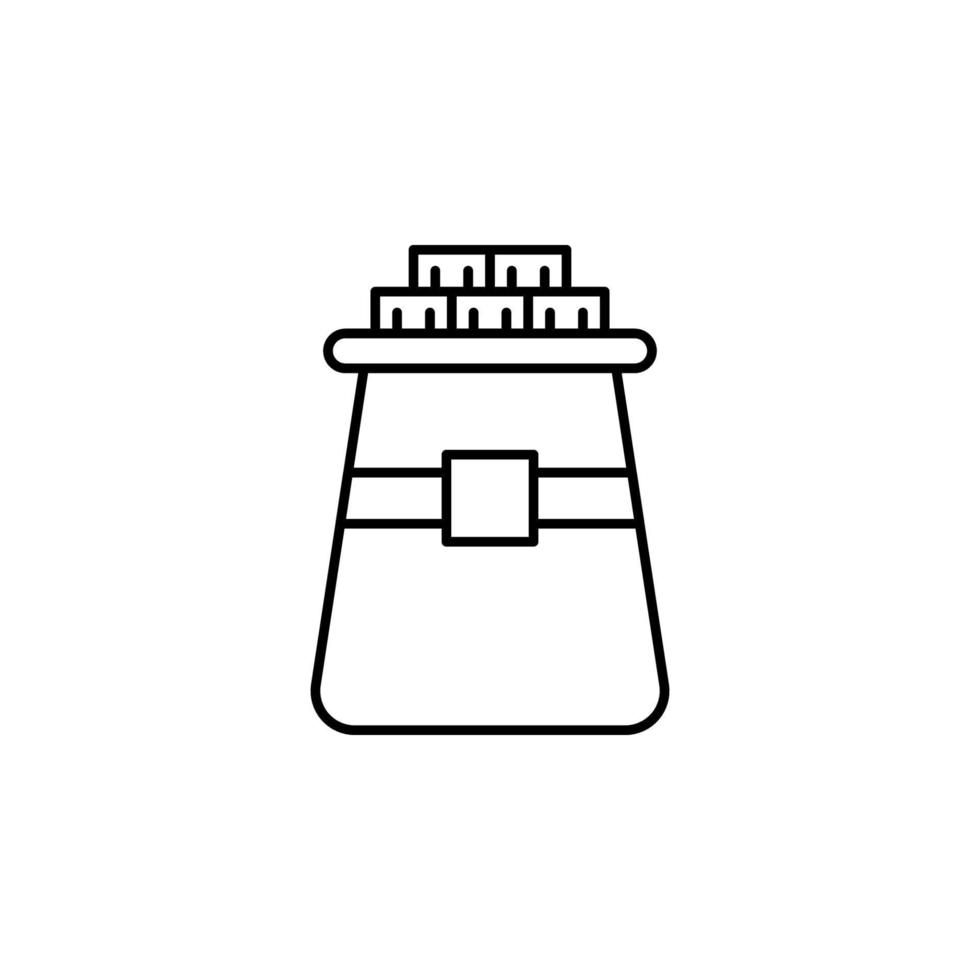 chapeau, or, Irlande vecteur icône illustration