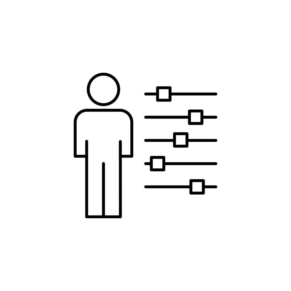 capacités, employé, la personne vecteur icône illustration