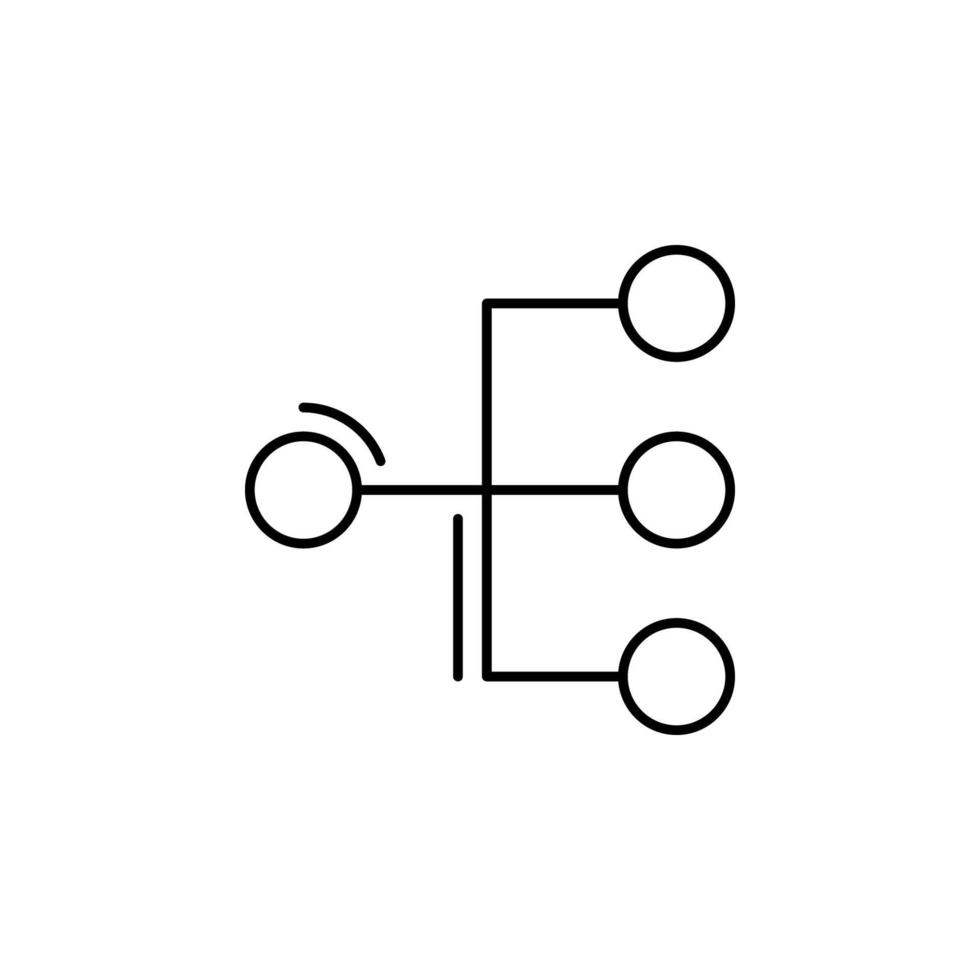 connexion, cercles, la mise en réseau vecteur icône illustration