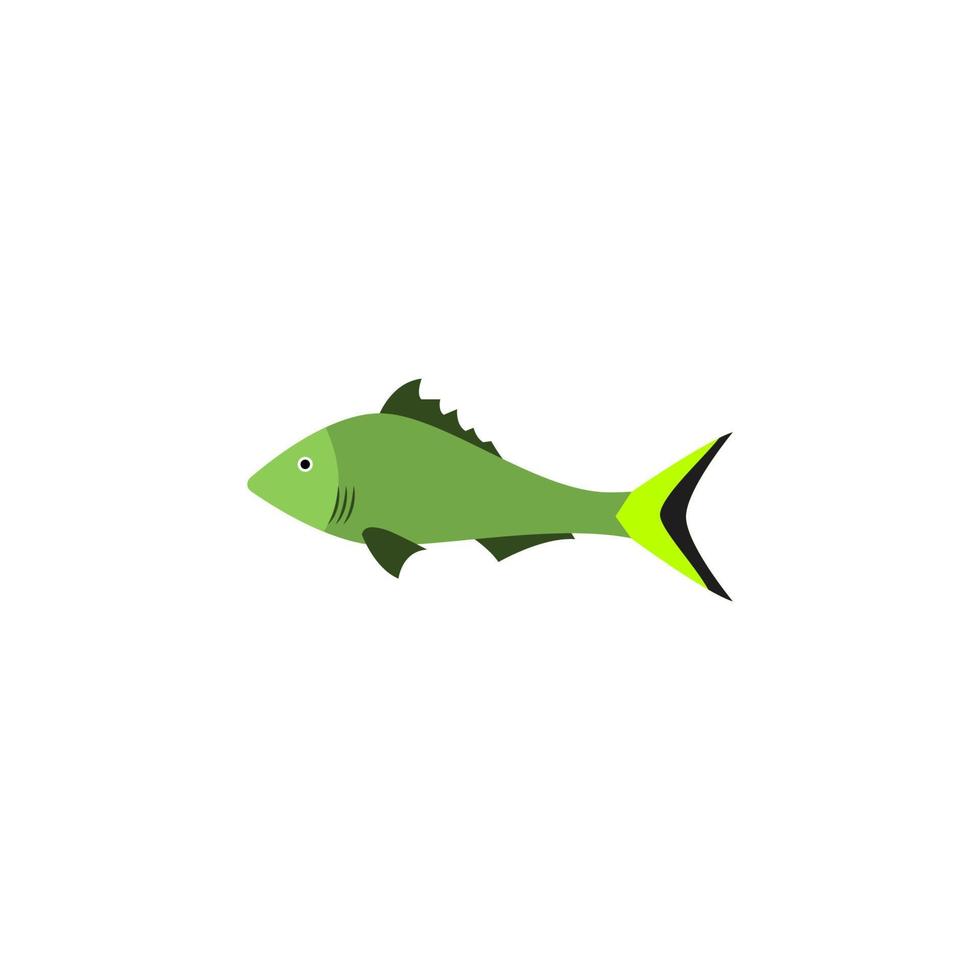 une poisson plat vecteur icône illustration