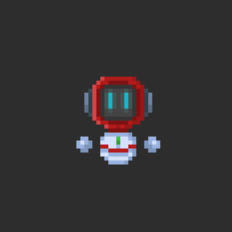 mouche robot dans pixel art style vecteur