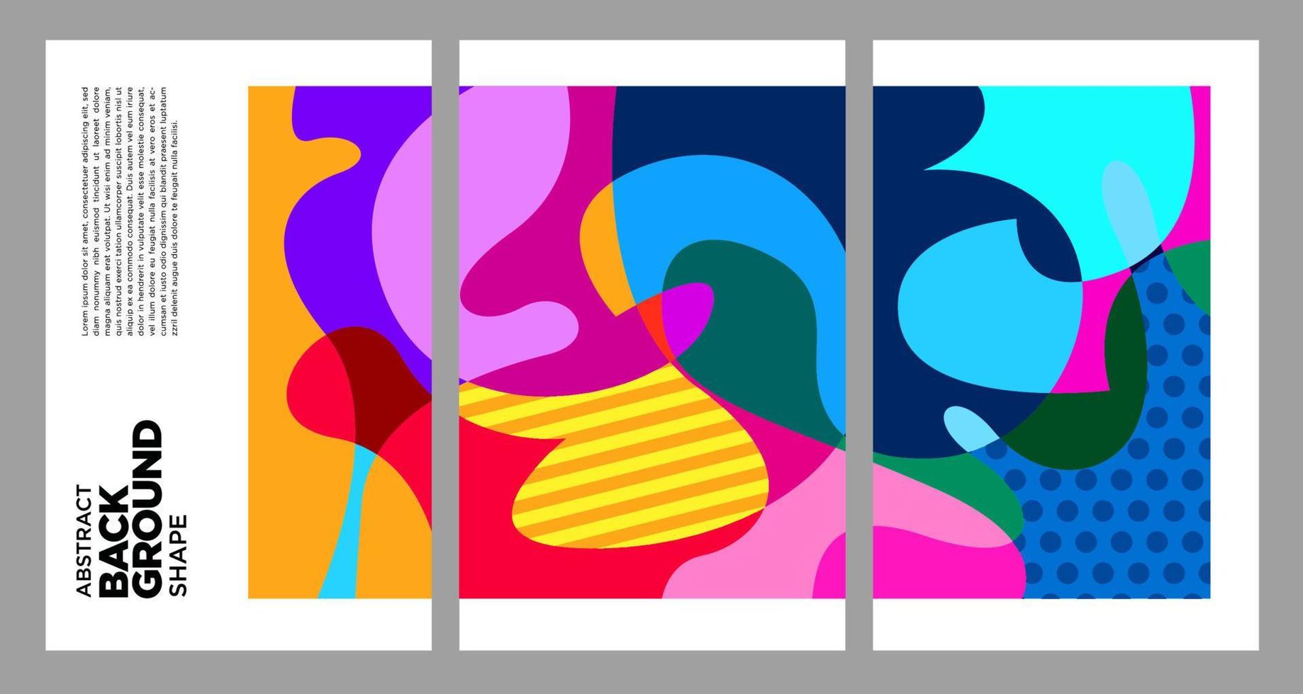 vecteur coloré géométrique et fluide abstrait Contexte pour été bannière