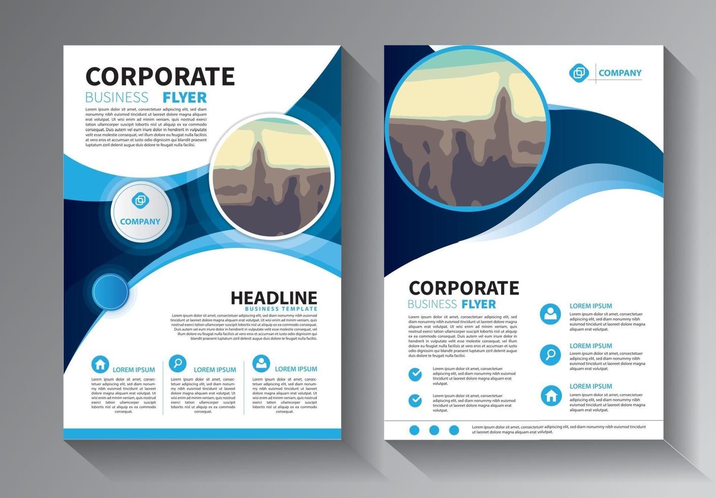 conception de brochure, mise en page moderne de couverture, modèle de rapport annuel vecteur