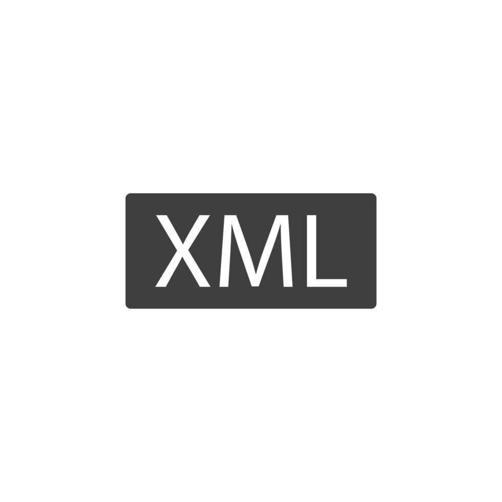 xml fichier vecteur icône illustration